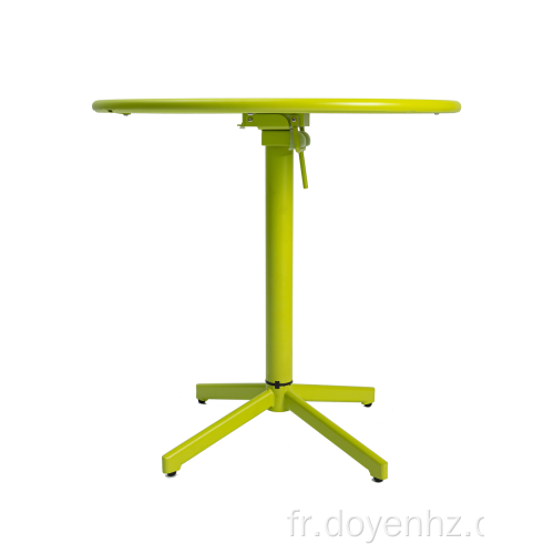 Table ronde pliante en métal de 76 cm